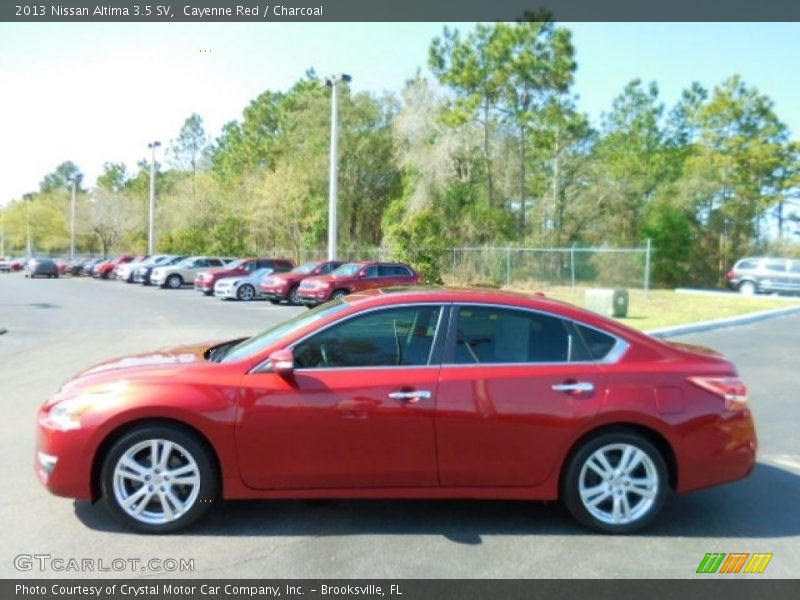 Cayenne Red / Charcoal 2013 Nissan Altima 3.5 SV