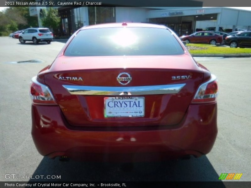 Cayenne Red / Charcoal 2013 Nissan Altima 3.5 SV