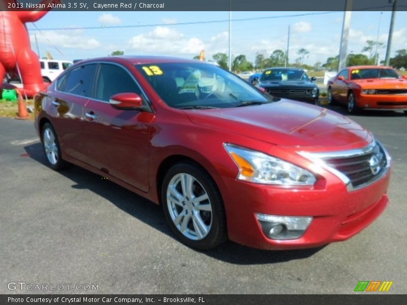 Cayenne Red / Charcoal 2013 Nissan Altima 3.5 SV