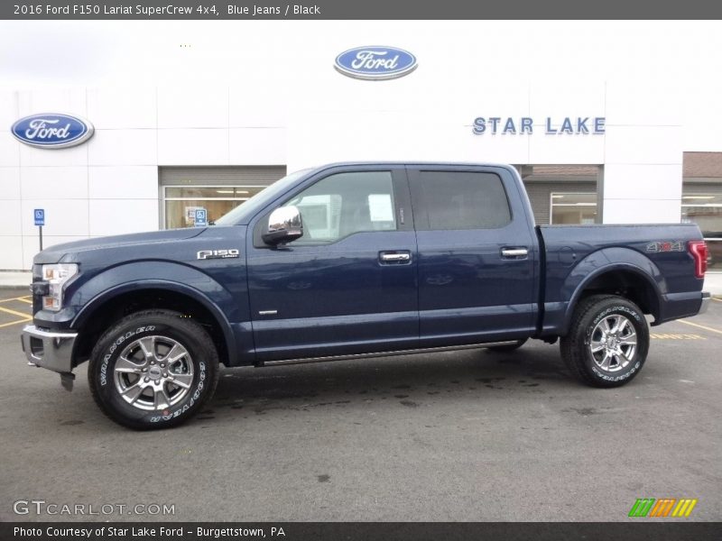 Blue Jeans / Black 2016 Ford F150 Lariat SuperCrew 4x4