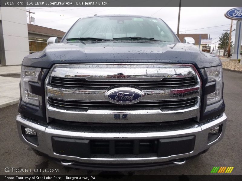 Blue Jeans / Black 2016 Ford F150 Lariat SuperCrew 4x4