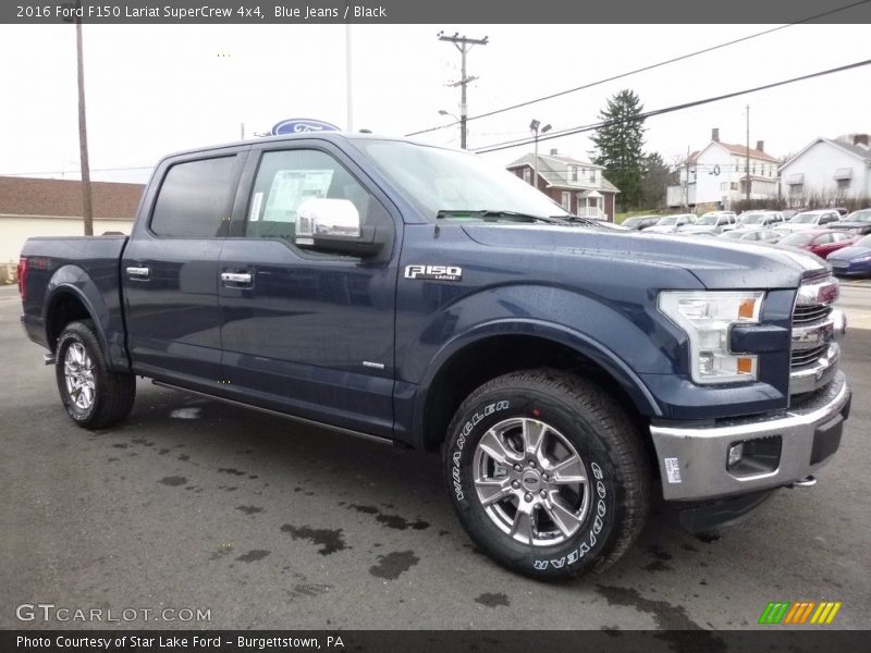 Blue Jeans / Black 2016 Ford F150 Lariat SuperCrew 4x4