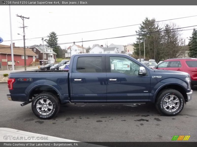 Blue Jeans / Black 2016 Ford F150 Lariat SuperCrew 4x4