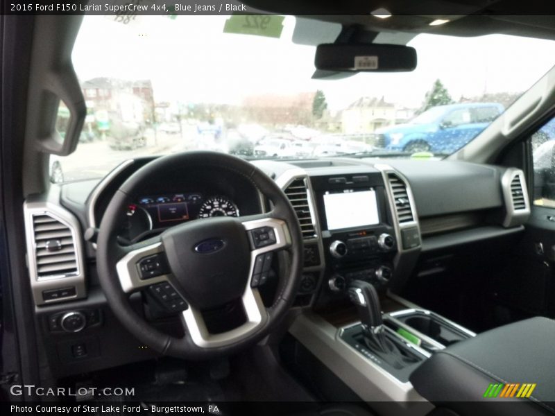 Blue Jeans / Black 2016 Ford F150 Lariat SuperCrew 4x4