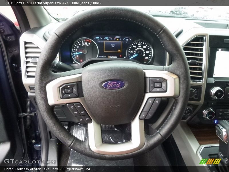 Blue Jeans / Black 2016 Ford F150 Lariat SuperCrew 4x4