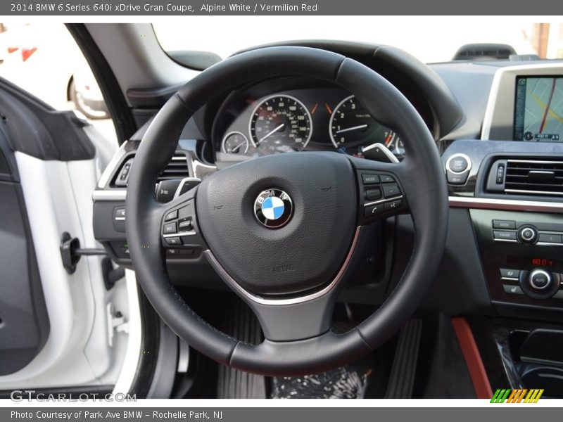 Alpine White / Vermilion Red 2014 BMW 6 Series 640i xDrive Gran Coupe