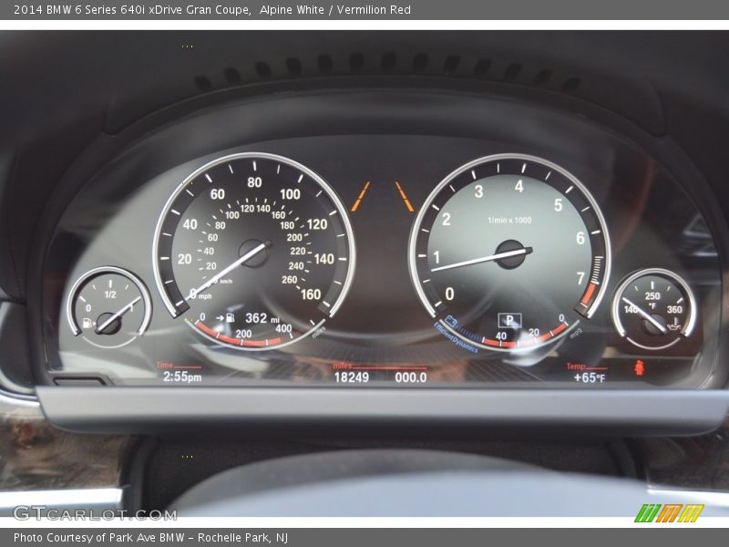Alpine White / Vermilion Red 2014 BMW 6 Series 640i xDrive Gran Coupe