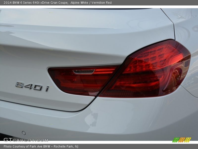 Alpine White / Vermilion Red 2014 BMW 6 Series 640i xDrive Gran Coupe