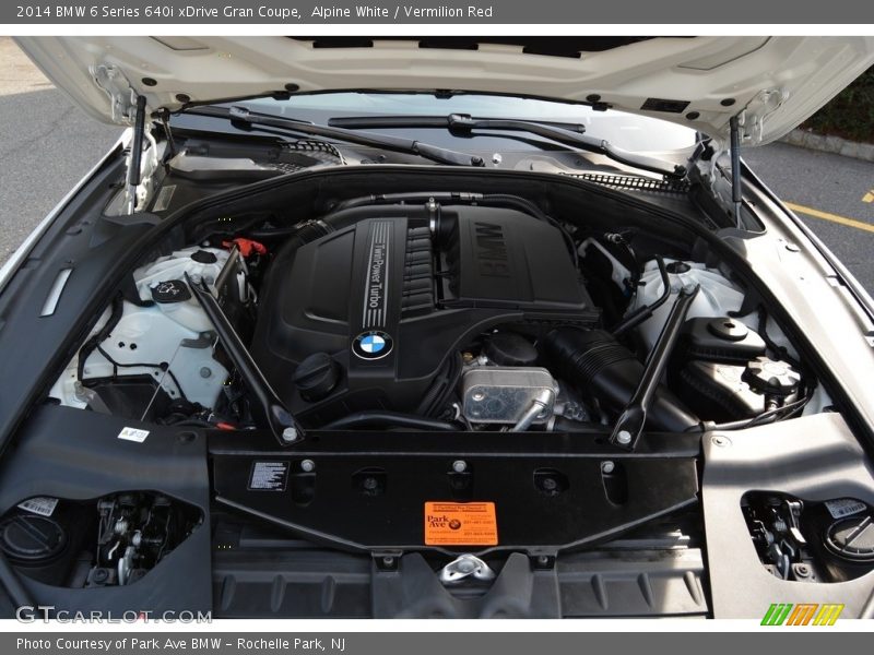Alpine White / Vermilion Red 2014 BMW 6 Series 640i xDrive Gran Coupe