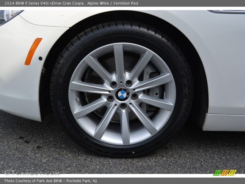Alpine White / Vermilion Red 2014 BMW 6 Series 640i xDrive Gran Coupe