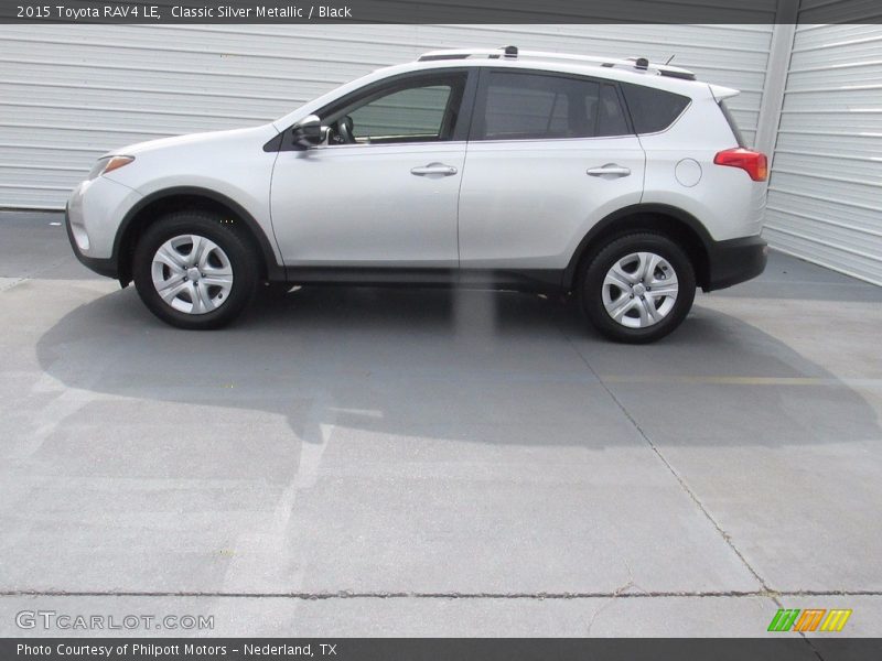 Classic Silver Metallic / Black 2015 Toyota RAV4 LE