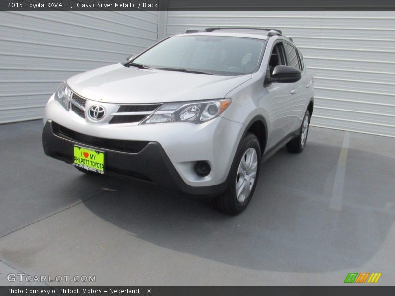 Classic Silver Metallic / Black 2015 Toyota RAV4 LE