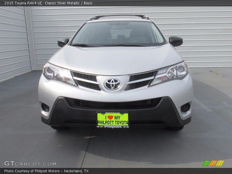 Classic Silver Metallic / Black 2015 Toyota RAV4 LE