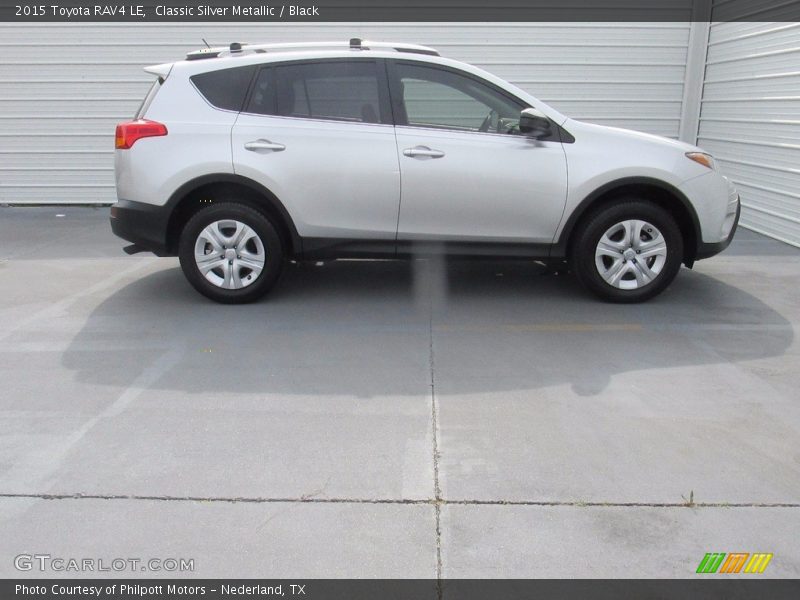 Classic Silver Metallic / Black 2015 Toyota RAV4 LE
