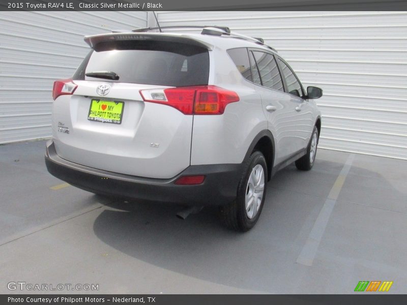 Classic Silver Metallic / Black 2015 Toyota RAV4 LE