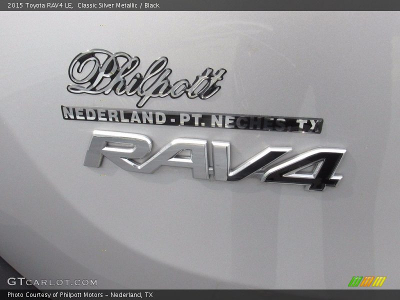 Classic Silver Metallic / Black 2015 Toyota RAV4 LE
