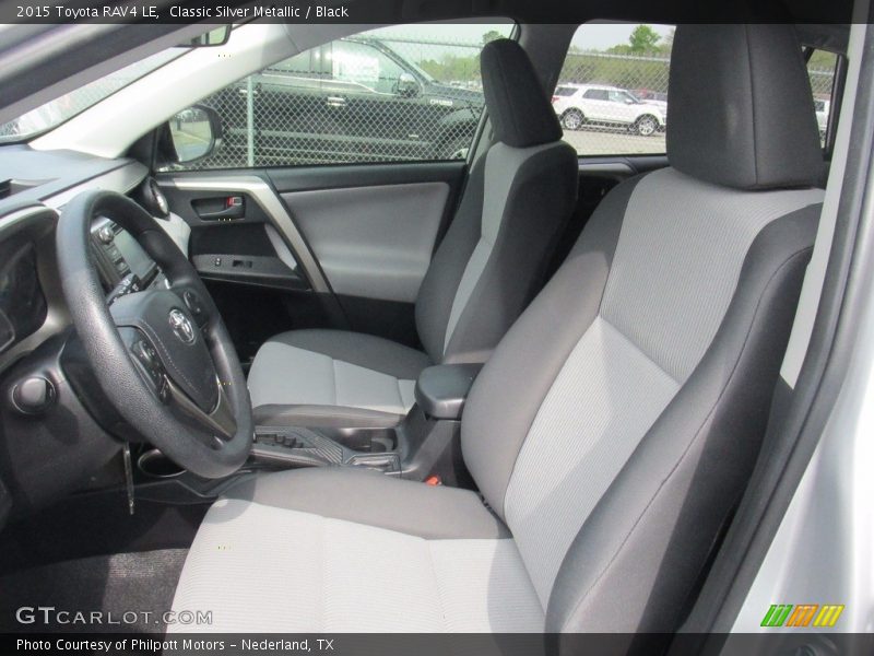 Classic Silver Metallic / Black 2015 Toyota RAV4 LE
