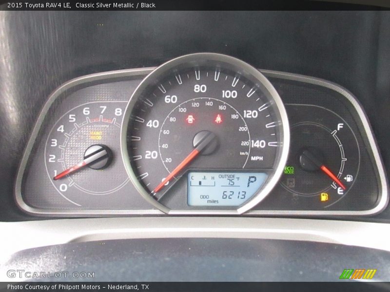 Classic Silver Metallic / Black 2015 Toyota RAV4 LE