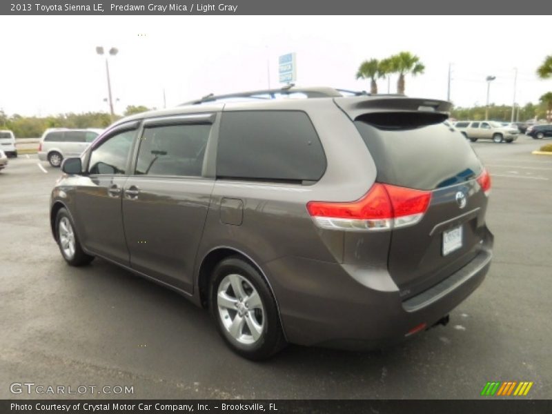 Predawn Gray Mica / Light Gray 2013 Toyota Sienna LE