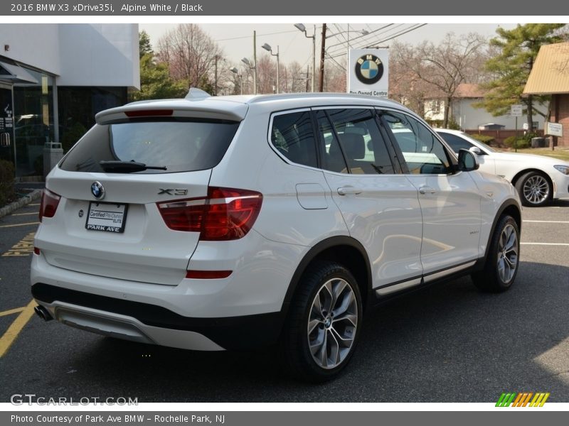 Alpine White / Black 2016 BMW X3 xDrive35i