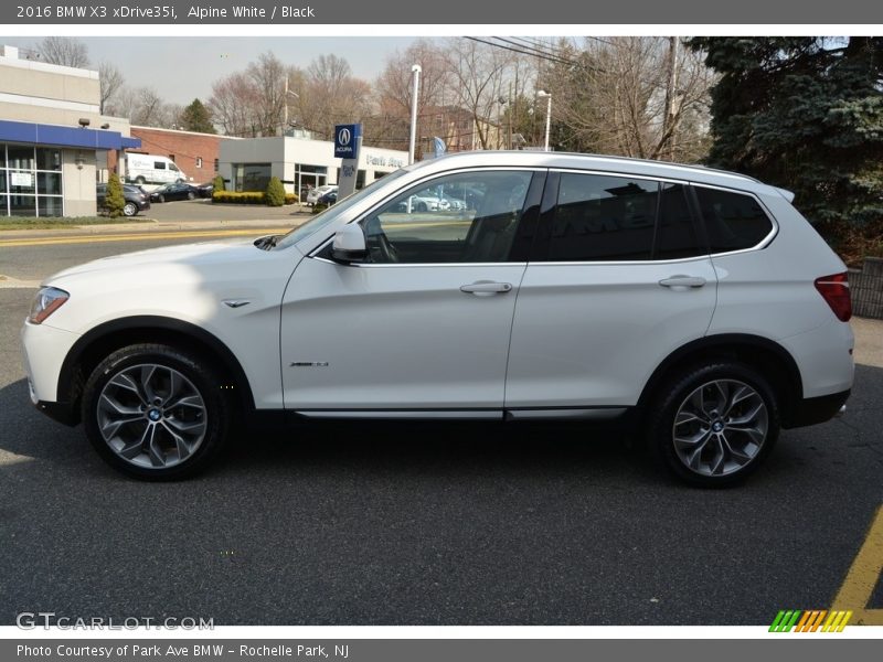 Alpine White / Black 2016 BMW X3 xDrive35i