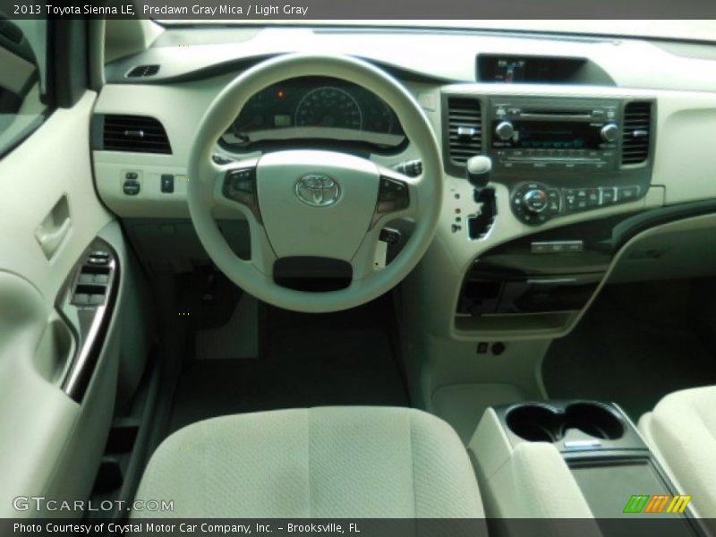 Predawn Gray Mica / Light Gray 2013 Toyota Sienna LE
