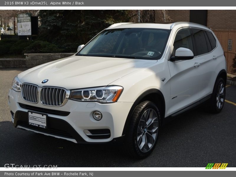 Alpine White / Black 2016 BMW X3 xDrive35i