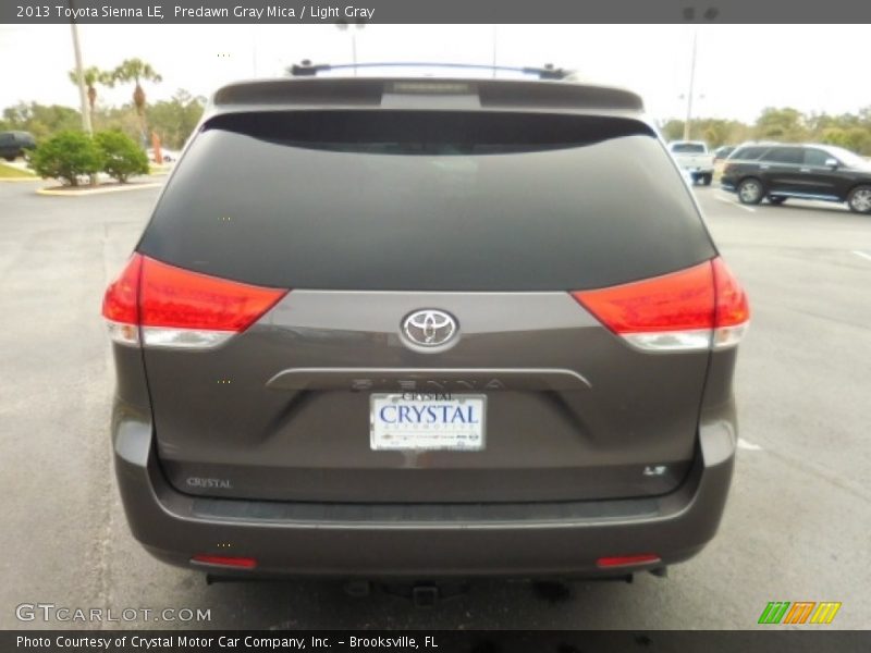 Predawn Gray Mica / Light Gray 2013 Toyota Sienna LE
