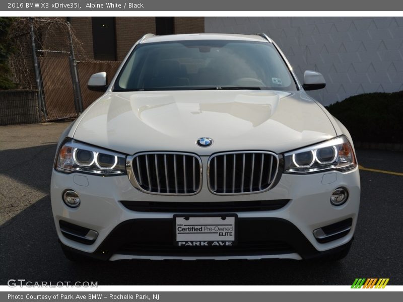 Alpine White / Black 2016 BMW X3 xDrive35i