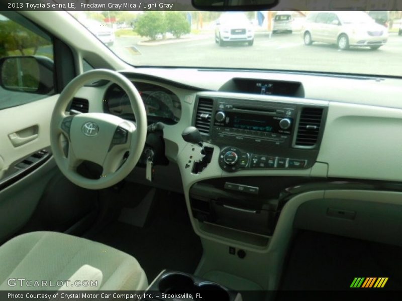 Predawn Gray Mica / Light Gray 2013 Toyota Sienna LE