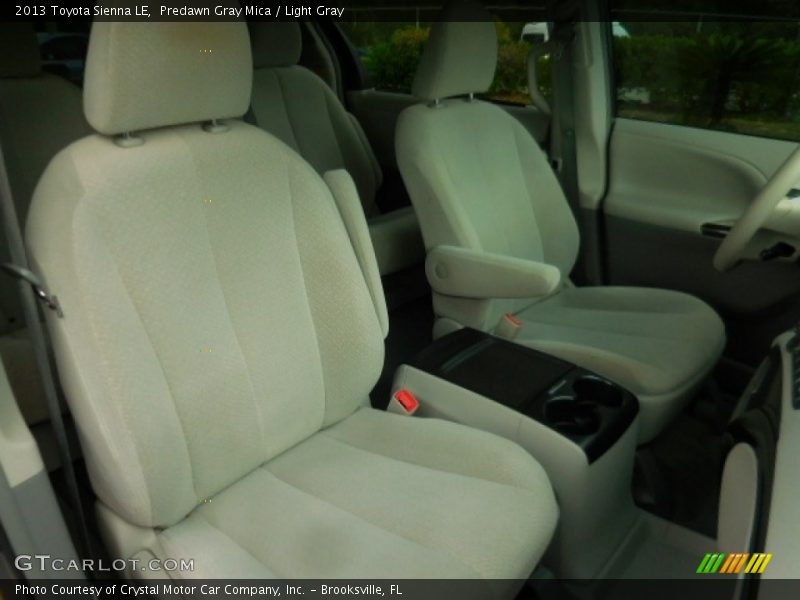 Predawn Gray Mica / Light Gray 2013 Toyota Sienna LE
