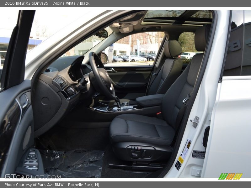 Alpine White / Black 2016 BMW X3 xDrive35i