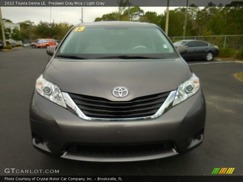 Predawn Gray Mica / Light Gray 2013 Toyota Sienna LE