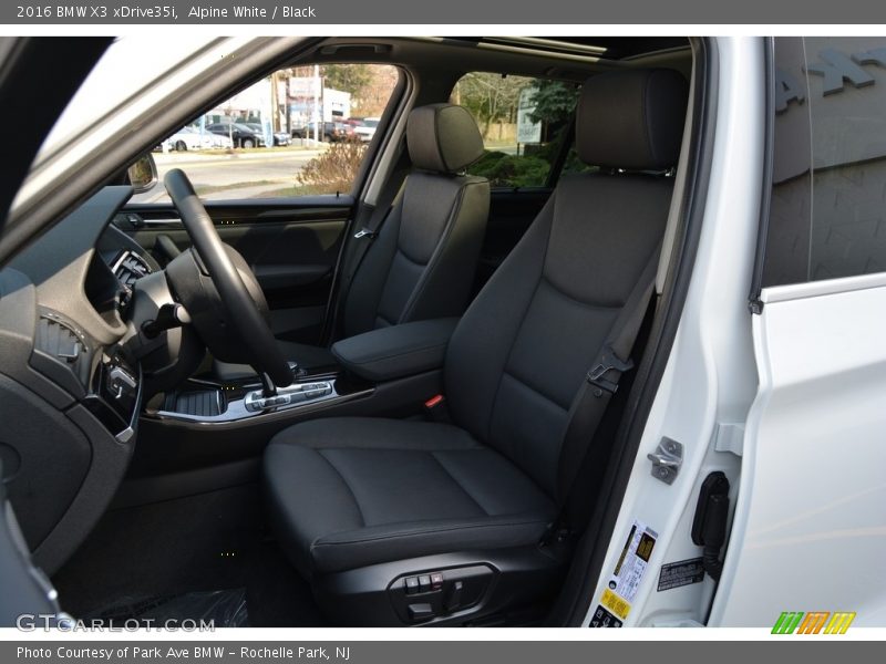 Alpine White / Black 2016 BMW X3 xDrive35i