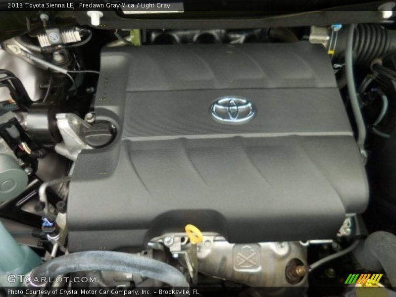 Predawn Gray Mica / Light Gray 2013 Toyota Sienna LE