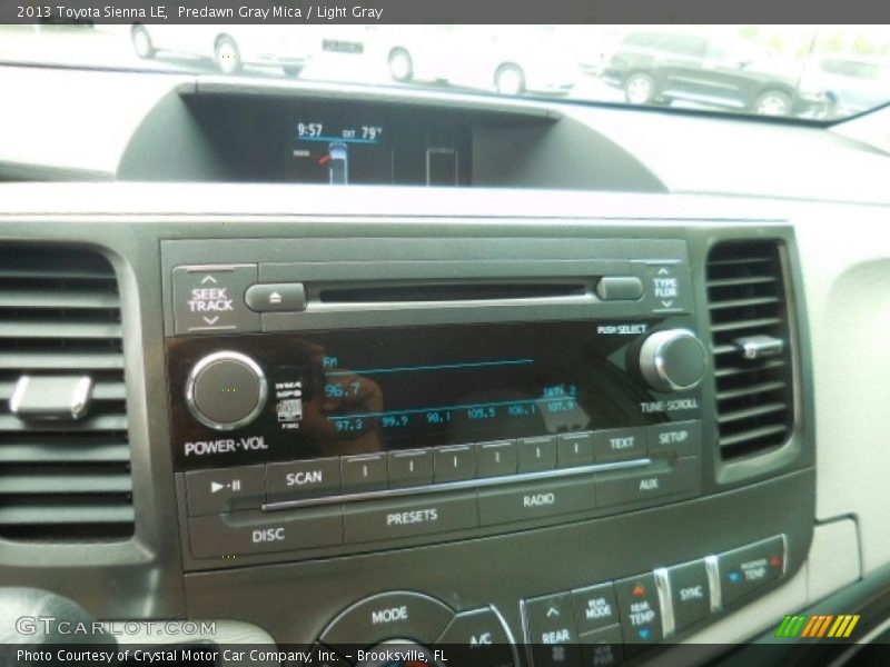 Predawn Gray Mica / Light Gray 2013 Toyota Sienna LE