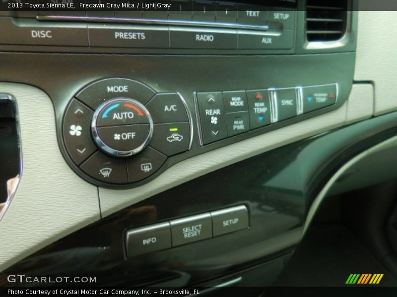 Predawn Gray Mica / Light Gray 2013 Toyota Sienna LE