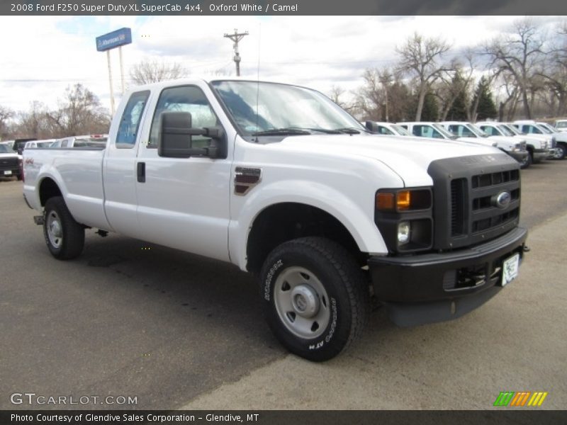 Oxford White / Camel 2008 Ford F250 Super Duty XL SuperCab 4x4