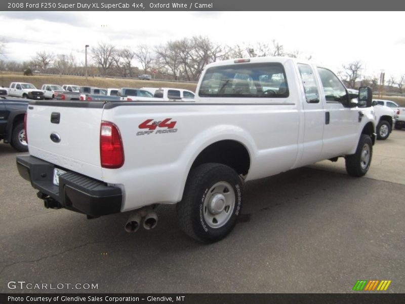 Oxford White / Camel 2008 Ford F250 Super Duty XL SuperCab 4x4