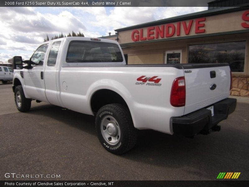 Oxford White / Camel 2008 Ford F250 Super Duty XL SuperCab 4x4