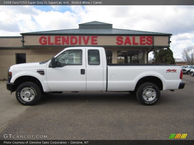 Oxford White / Camel 2008 Ford F250 Super Duty XL SuperCab 4x4