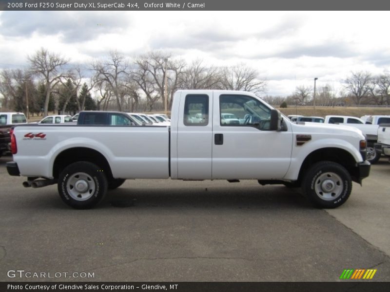 Oxford White / Camel 2008 Ford F250 Super Duty XL SuperCab 4x4