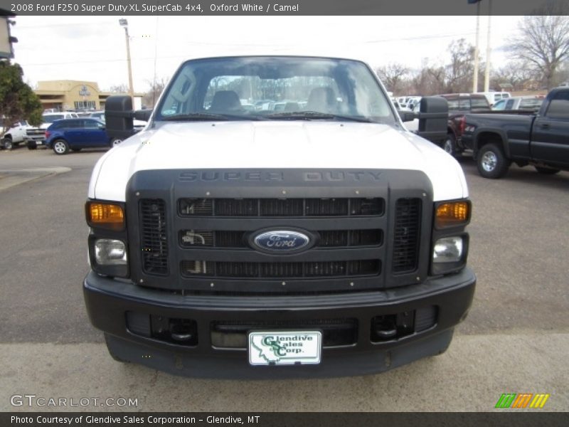 Oxford White / Camel 2008 Ford F250 Super Duty XL SuperCab 4x4