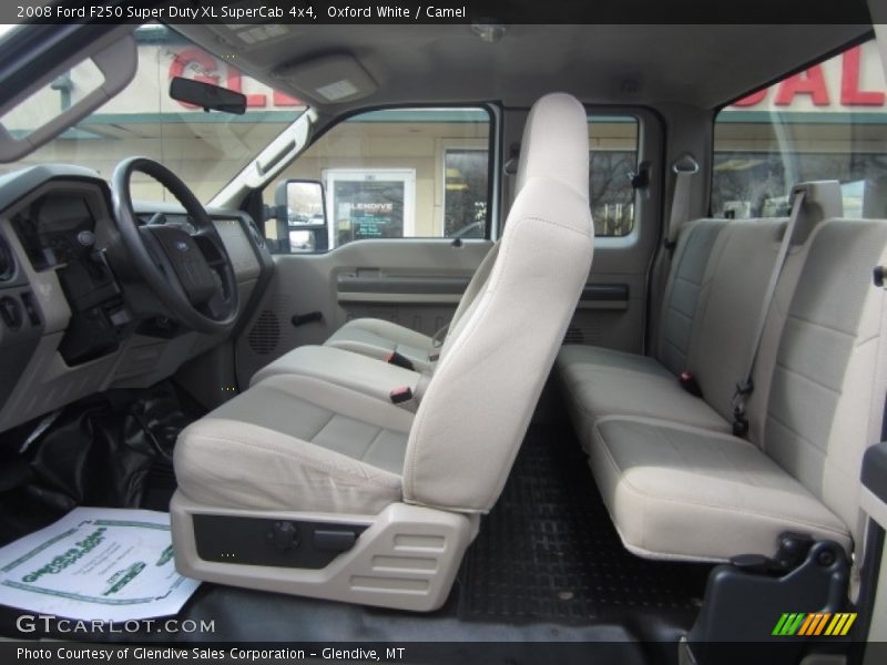 Oxford White / Camel 2008 Ford F250 Super Duty XL SuperCab 4x4