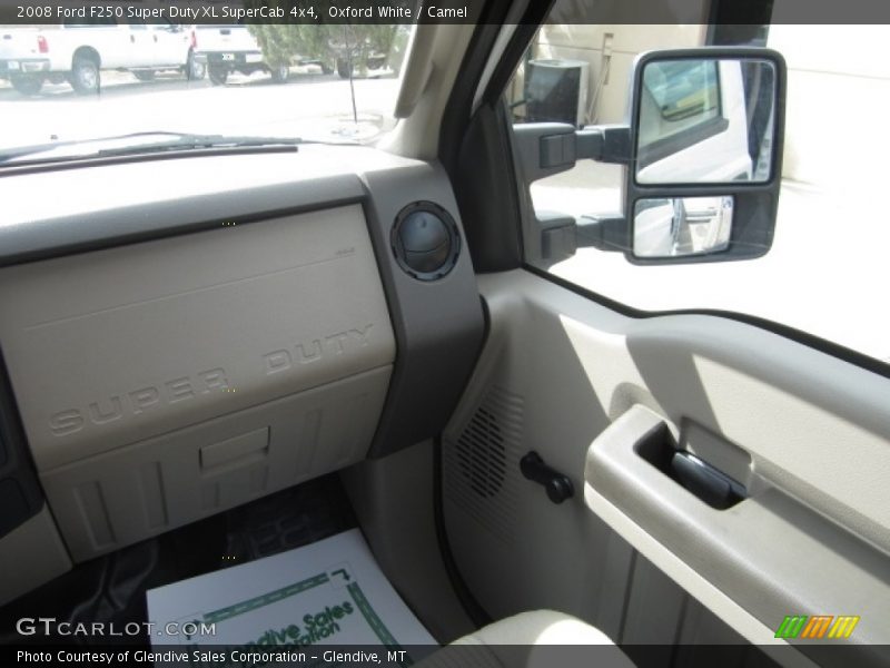 Oxford White / Camel 2008 Ford F250 Super Duty XL SuperCab 4x4