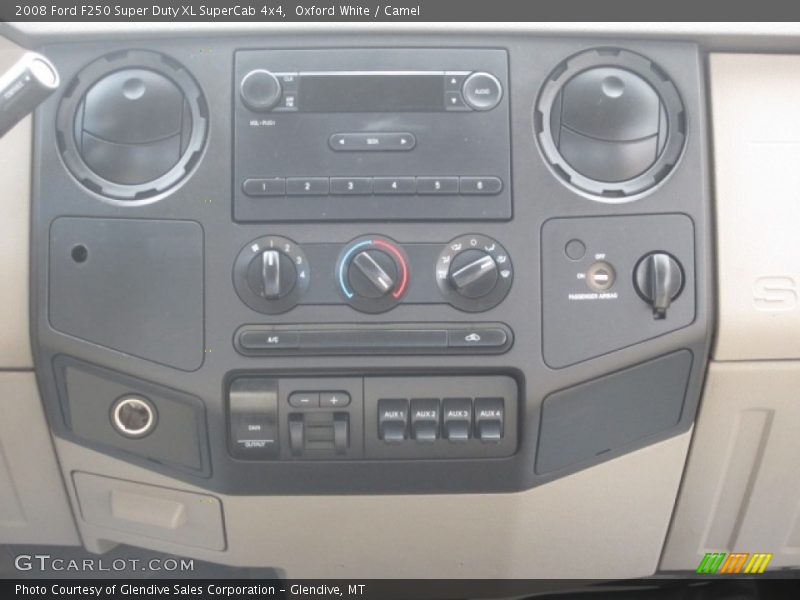 Oxford White / Camel 2008 Ford F250 Super Duty XL SuperCab 4x4
