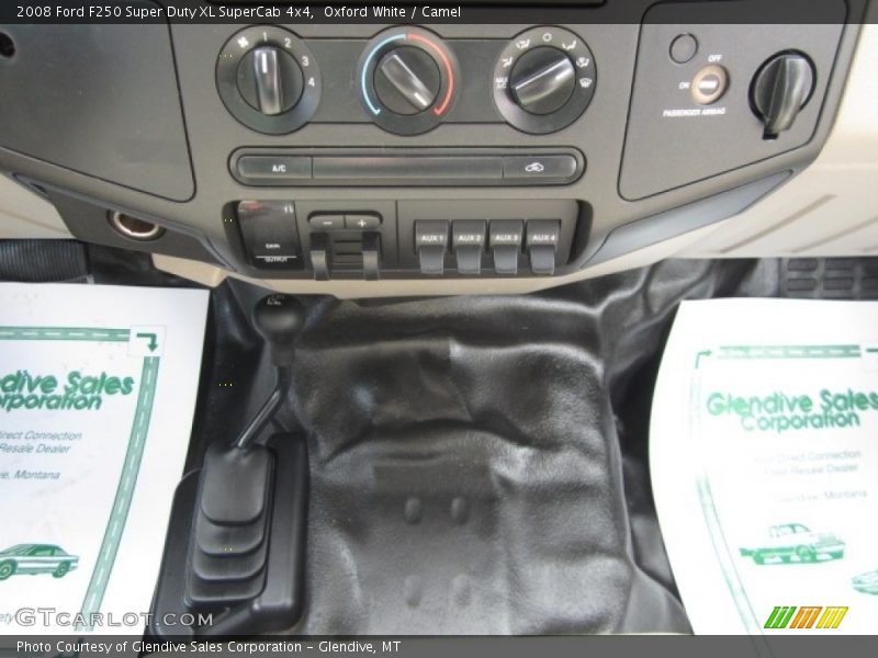 Oxford White / Camel 2008 Ford F250 Super Duty XL SuperCab 4x4