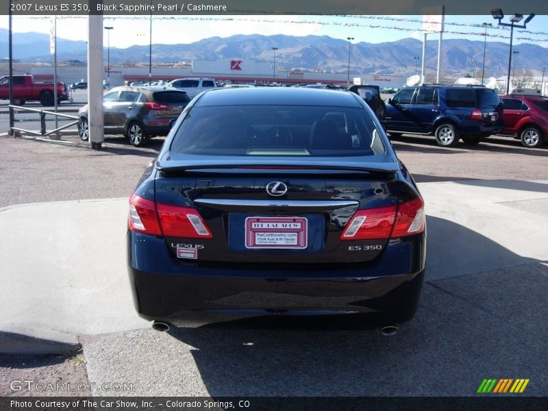 Black Sapphire Pearl / Cashmere 2007 Lexus ES 350