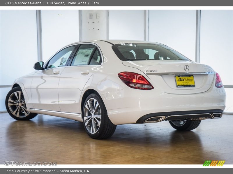 Polar White / Black 2016 Mercedes-Benz C 300 Sedan