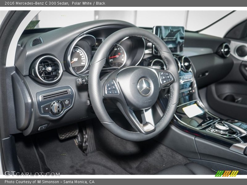 Polar White / Black 2016 Mercedes-Benz C 300 Sedan